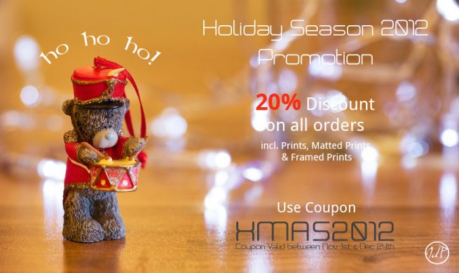 Get 20% discount on all orders from John Dunne Photography - Annual Holiday Season Promotion by John Dunne. 