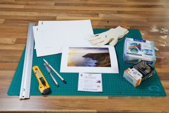 An image showing all the materials required for the proper archival mounting of a fine art photographic print from John Dunne Photography by John Dunne. 
