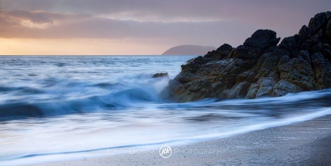 Dawn at Whiterock Bay - Dawn, Sea, Wild by John Dunne. 