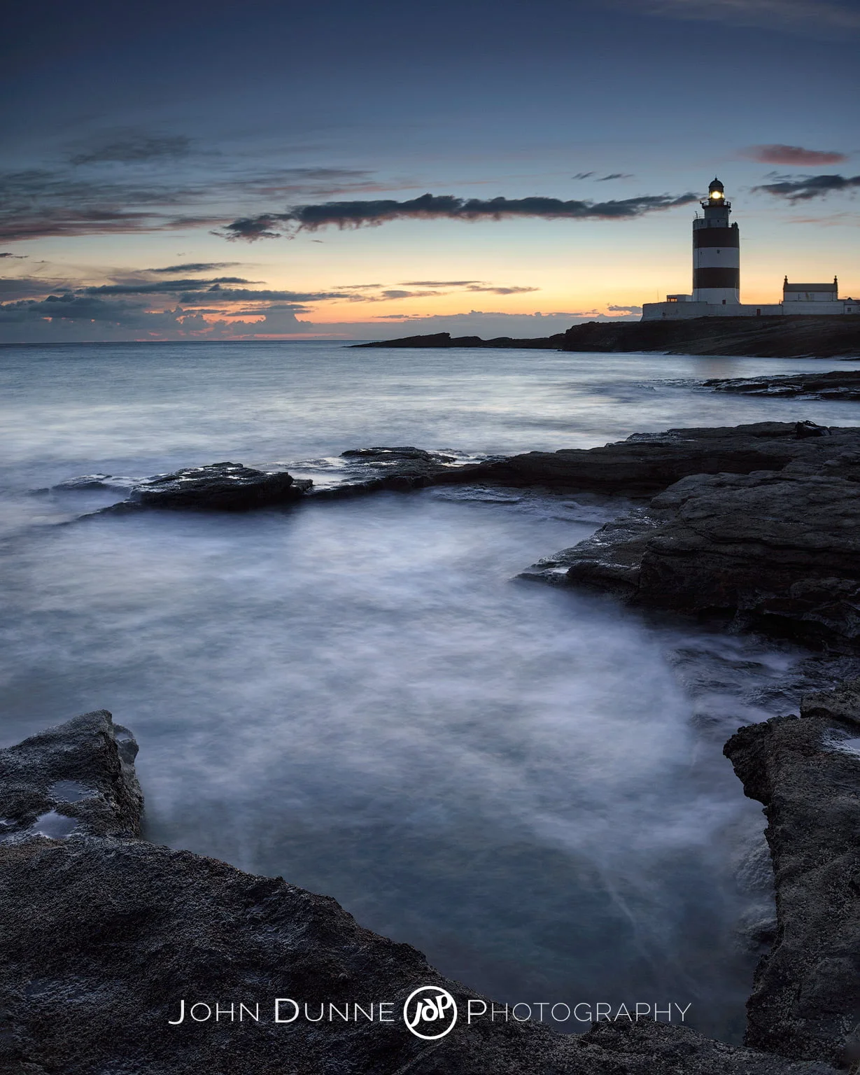 Last Light at Hook Lighthouse by © John Dunne 2014, all rights reserved.