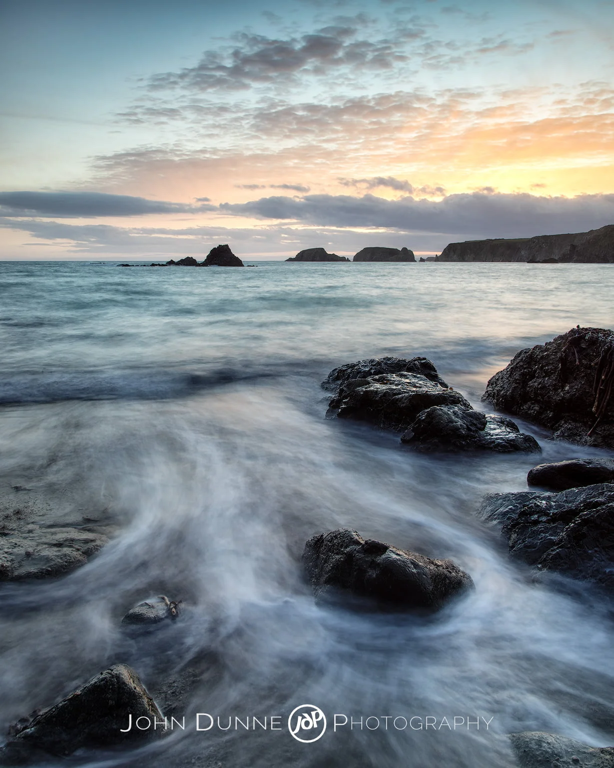 Sunset over Sheep Island by © John Dunne 2016, all rights reserved.
