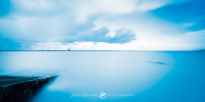 View from Seapoint of Poolbeg by John Dunne. 
