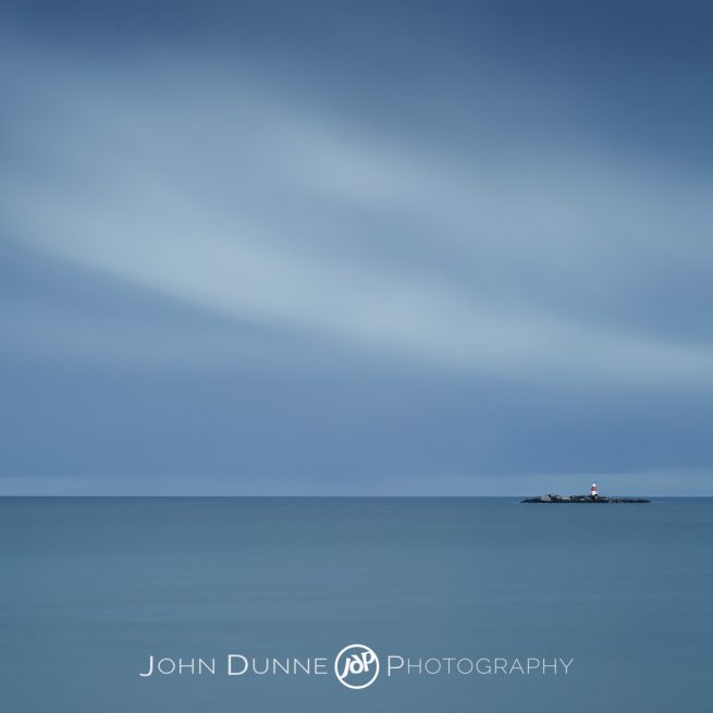 Waiting - Lighthouse, Isolated, Blue by © John Dunne 2014, all rights reserved. 