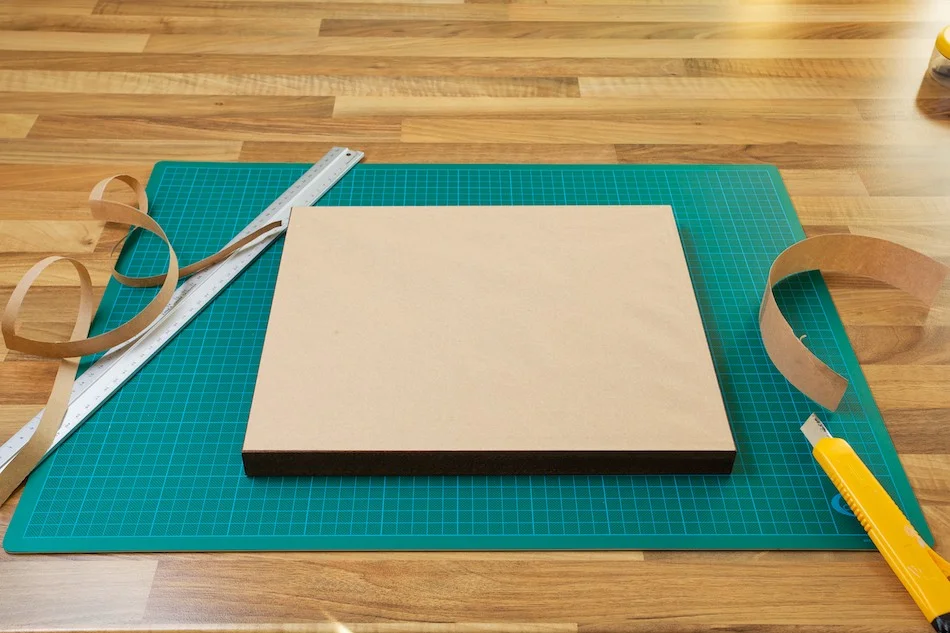 The applied Kaft paper is cut to size for the frame from John Dunne Photography by John Dunne.