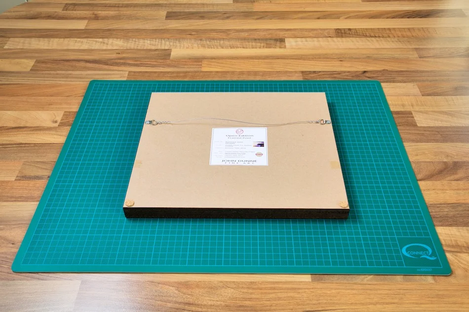 An image of the back of one of my framed prints showing the Seal of Authenticity that is attached to every one of my prints from John Dunne Photography. by John Dunne.